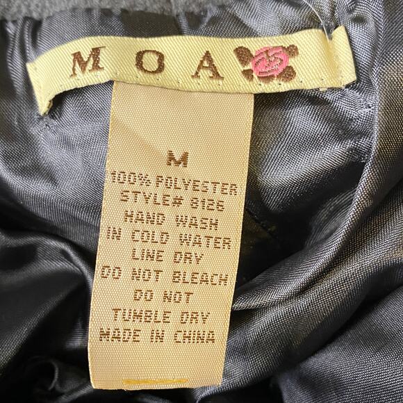 RTB Real Tough Babe Grey Fleece Jacket Coat Asymmetrical Embroidered Custom MED - Picture 4 of 9